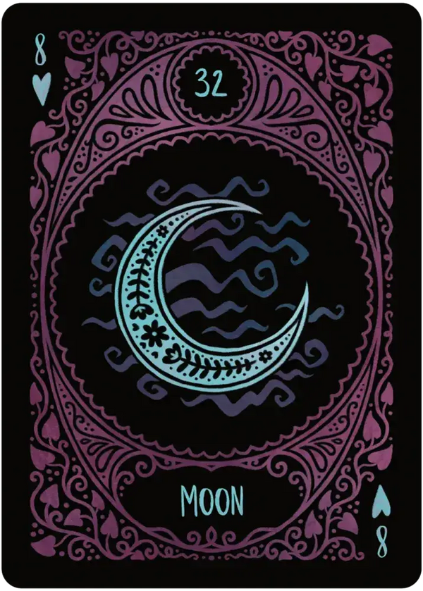 Moon card from Folk Art Lenormand
