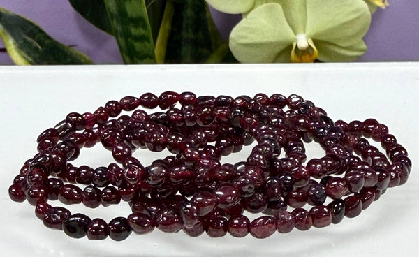 5mm Garnet Tumble Bracelet