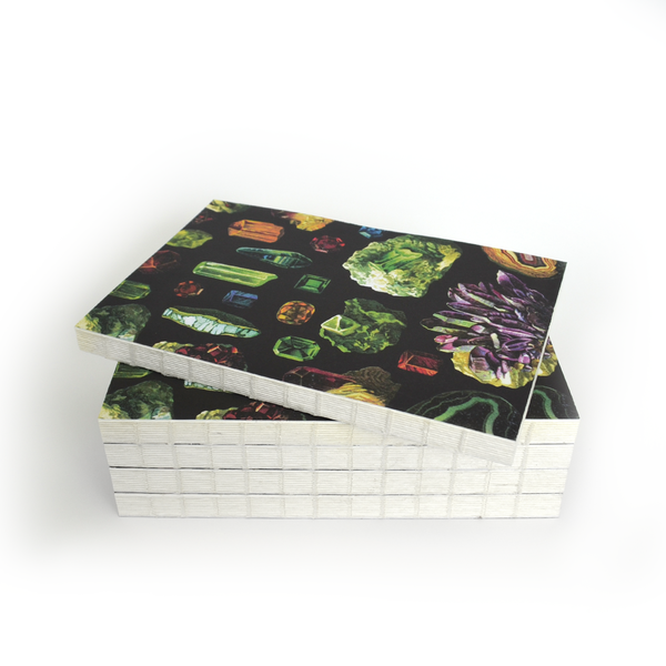 Vintage Crystals & Minerals Journal - Exposed Coptic Binding