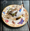 Flight of the butterflies Stop Talking teacup and saucer