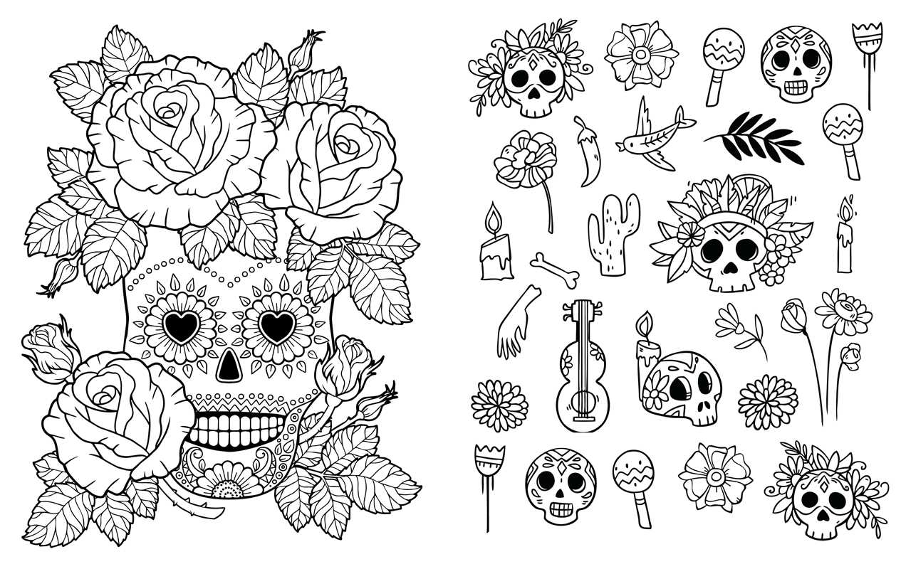 Day of the Dead: Coloring Book by