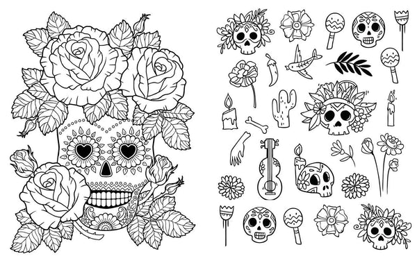 Day of the Dead: Coloring Book by