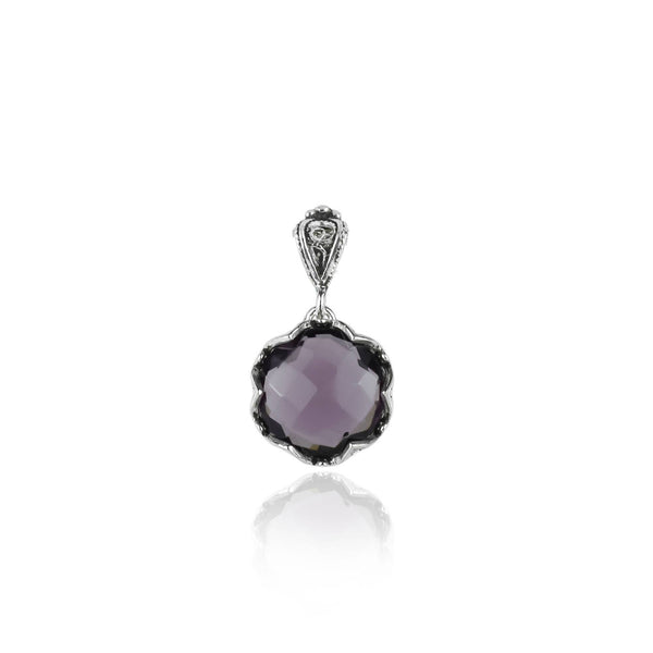 Amethyst & Sterling Silver Necklace