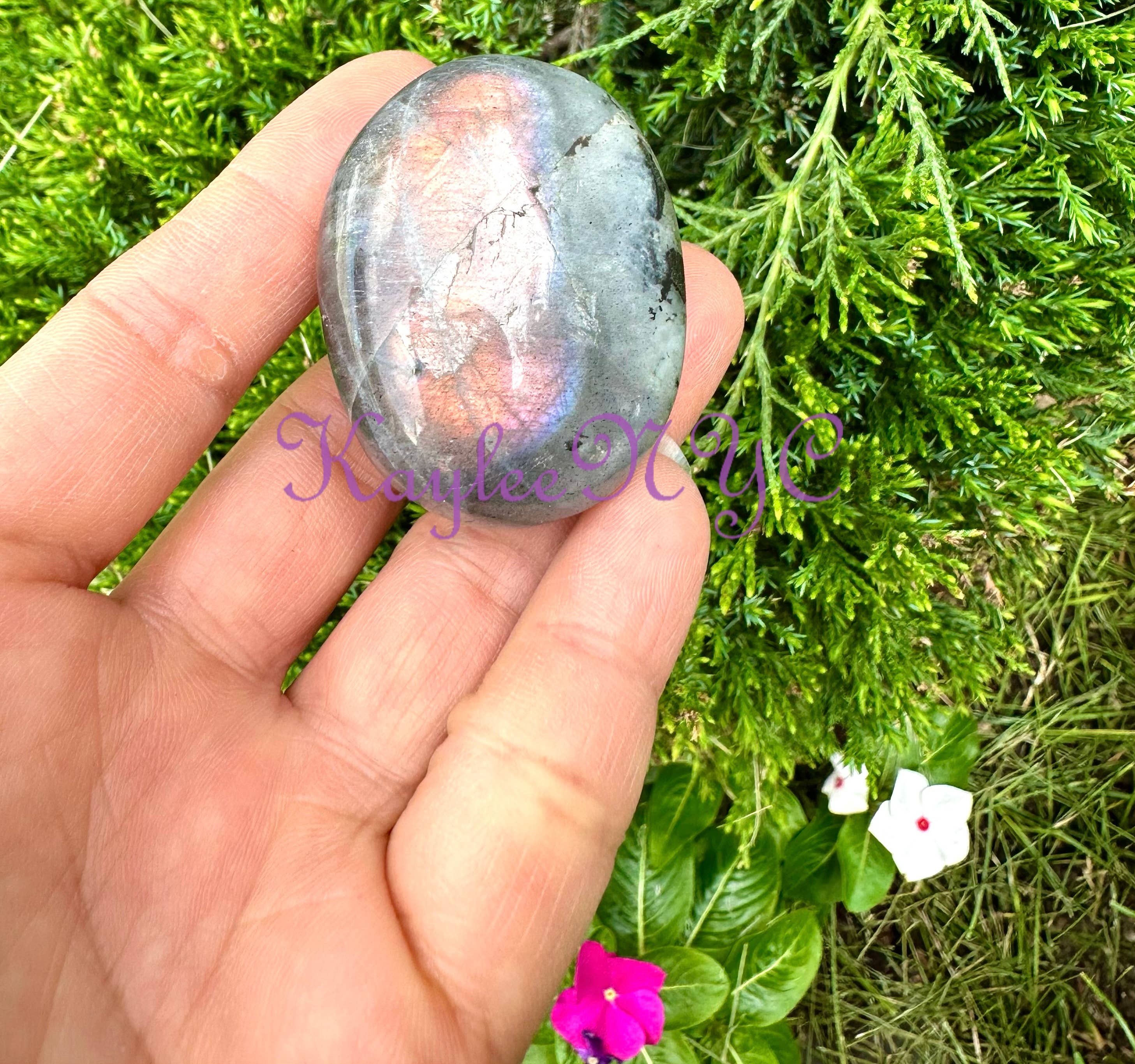 Sunset Labradorite Palm Stone
