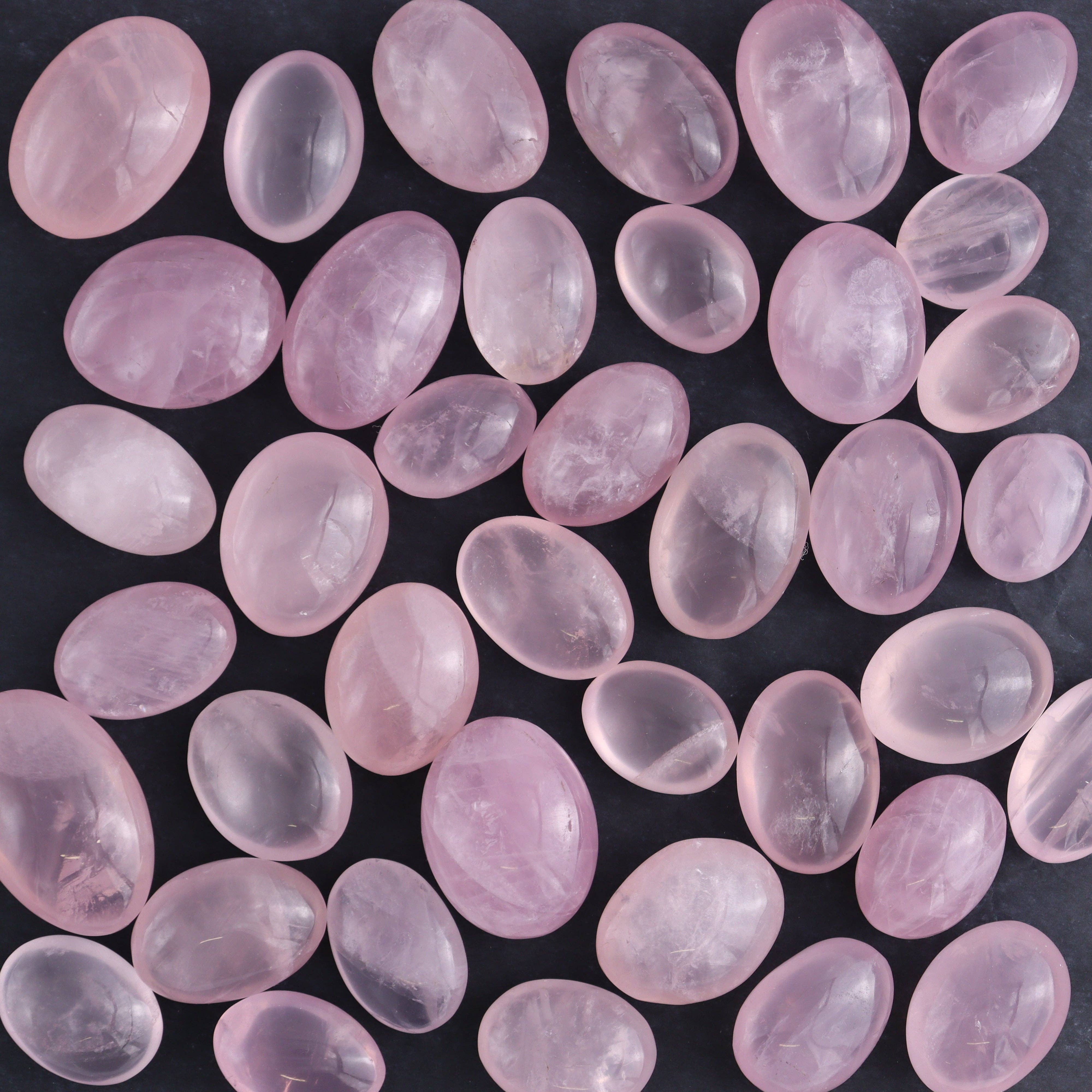 Rose Quartz Palm Stone