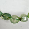 8mm Green Prehnite Tumble Bracelet 7.5"