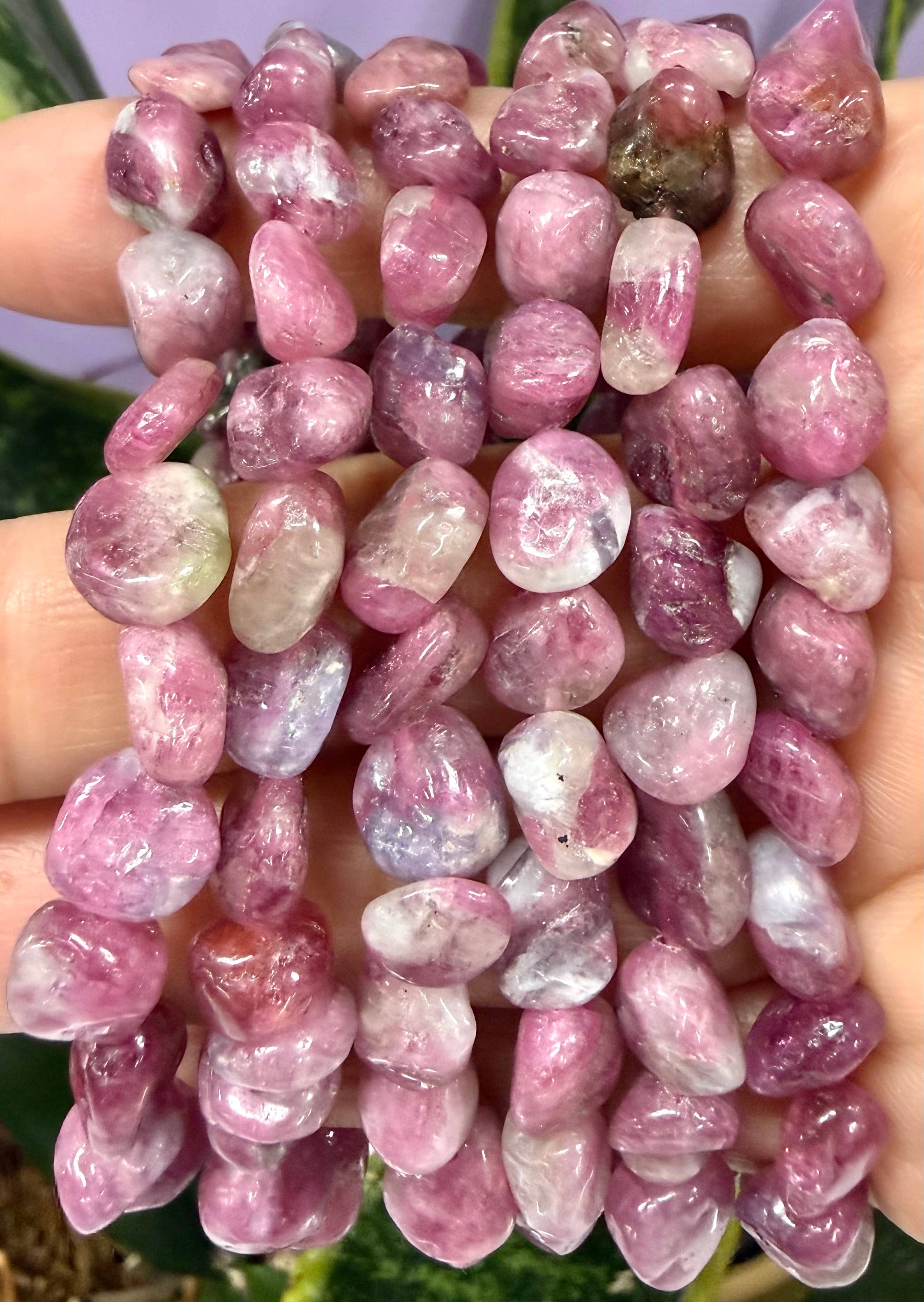 Pink Tourmaline Tumble Bracelet