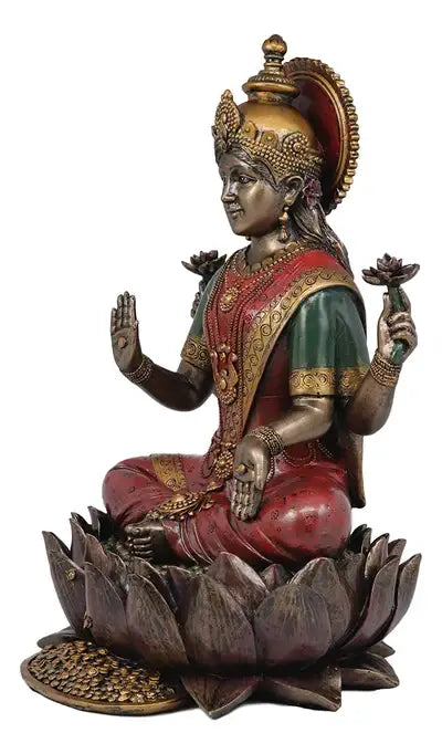 Lakshmi sitting in Lotus