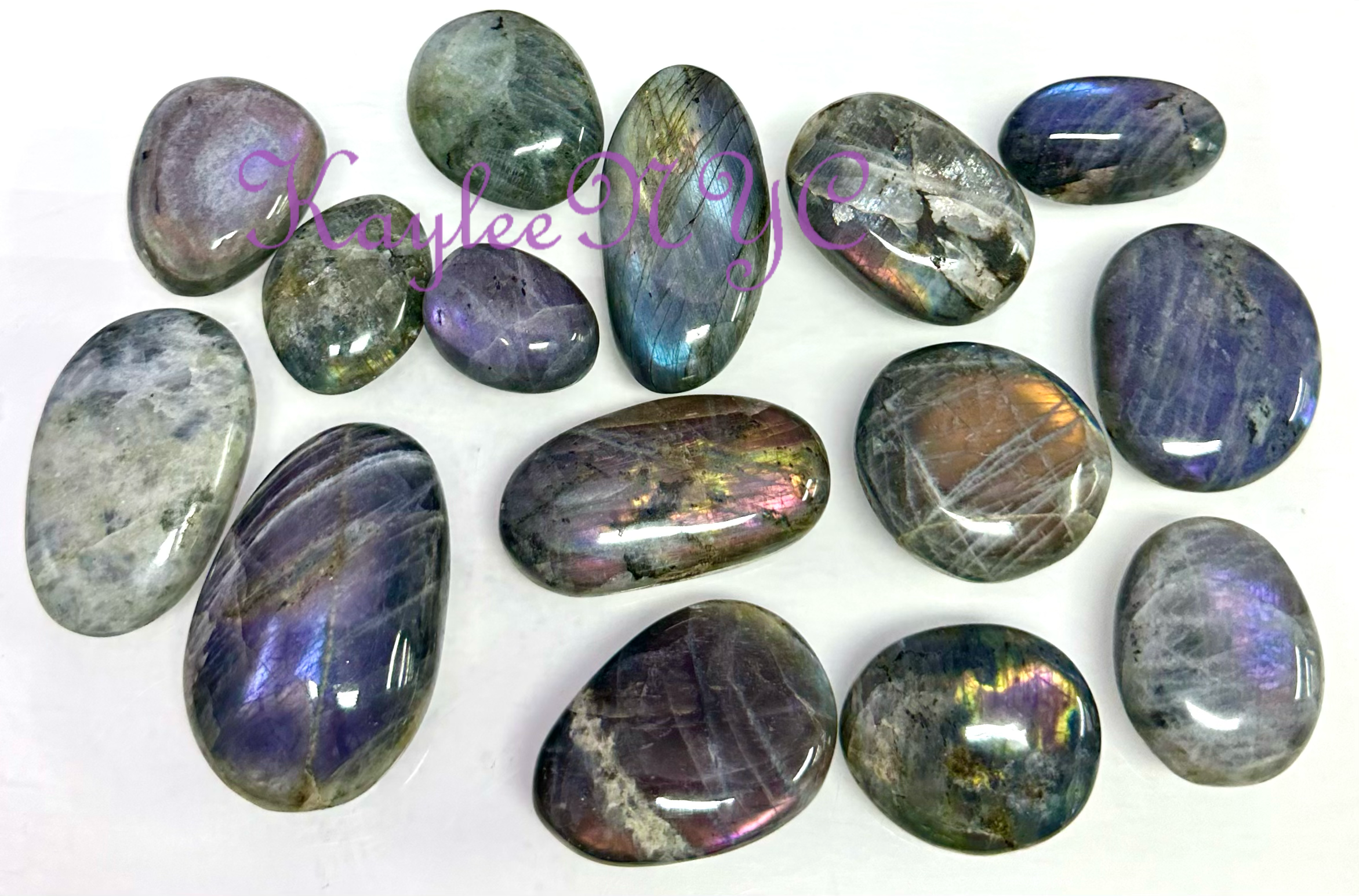 Sunset Labradorite Palm Stone