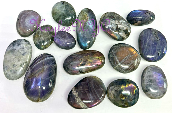 Sunset Labradorite Palm Stone