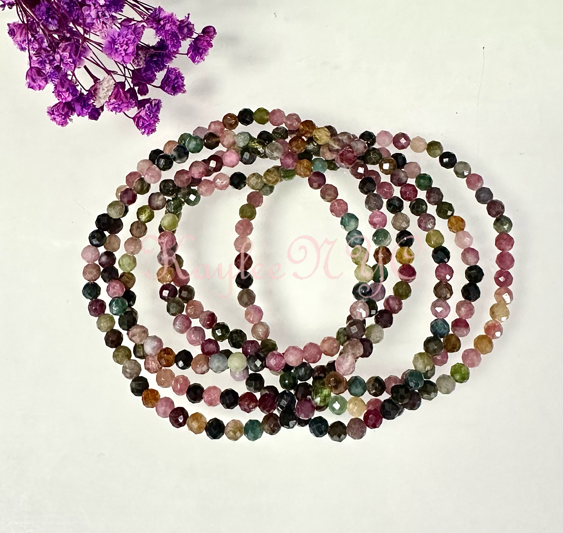 Watermelon Tourmaline 4mm
