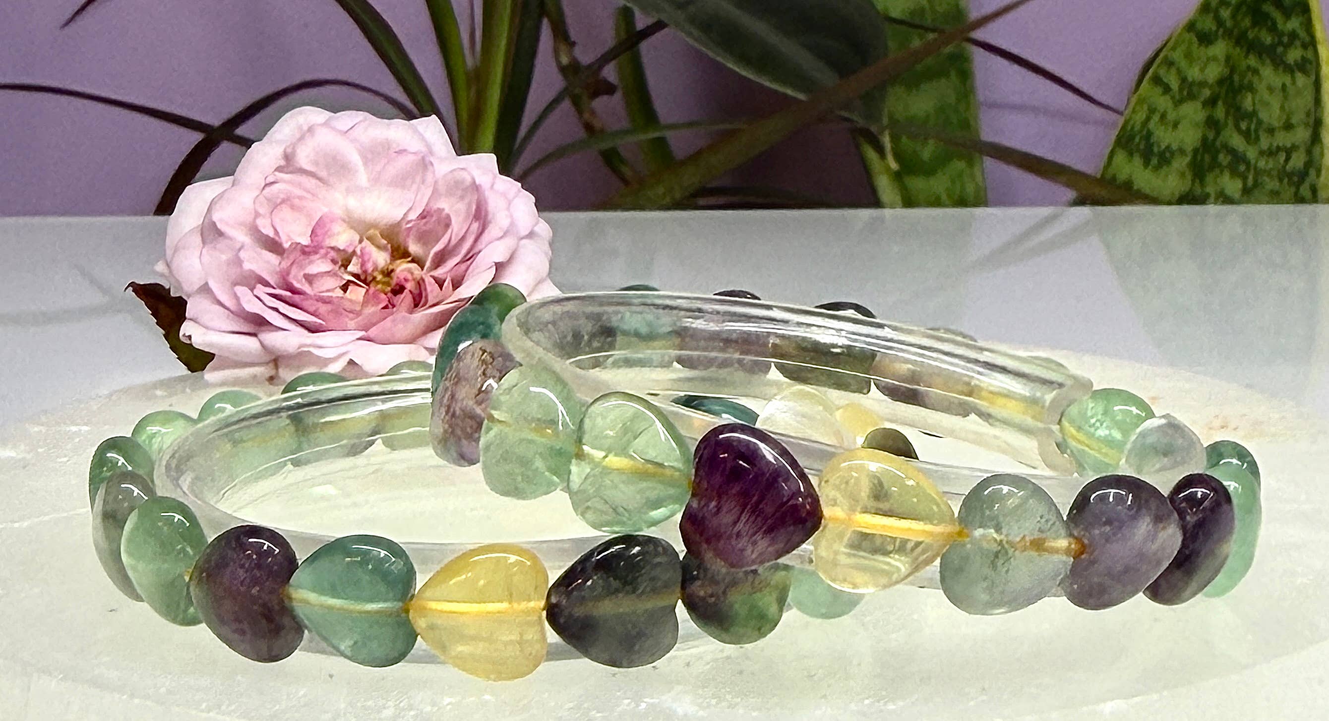 Fluorite Heart 8mm