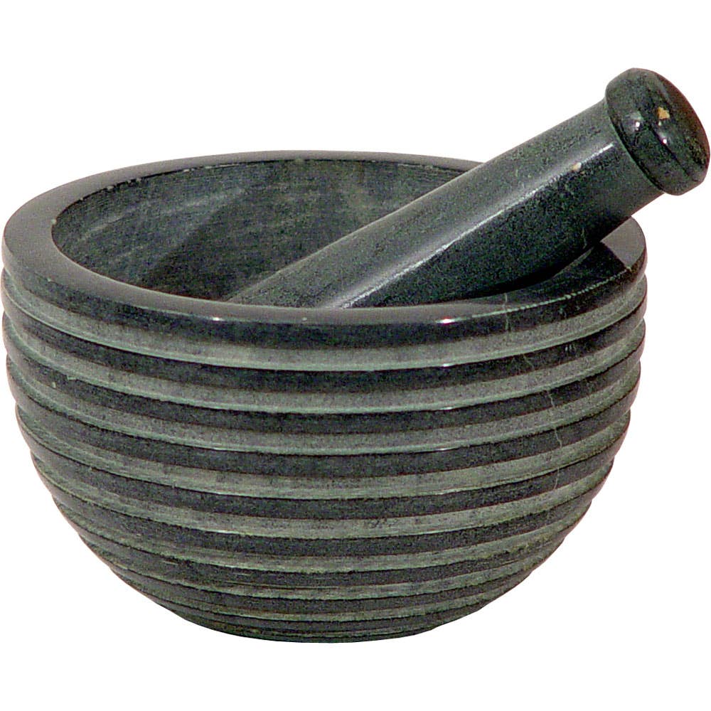 Mortar & Pestle (Grey Soapstone)