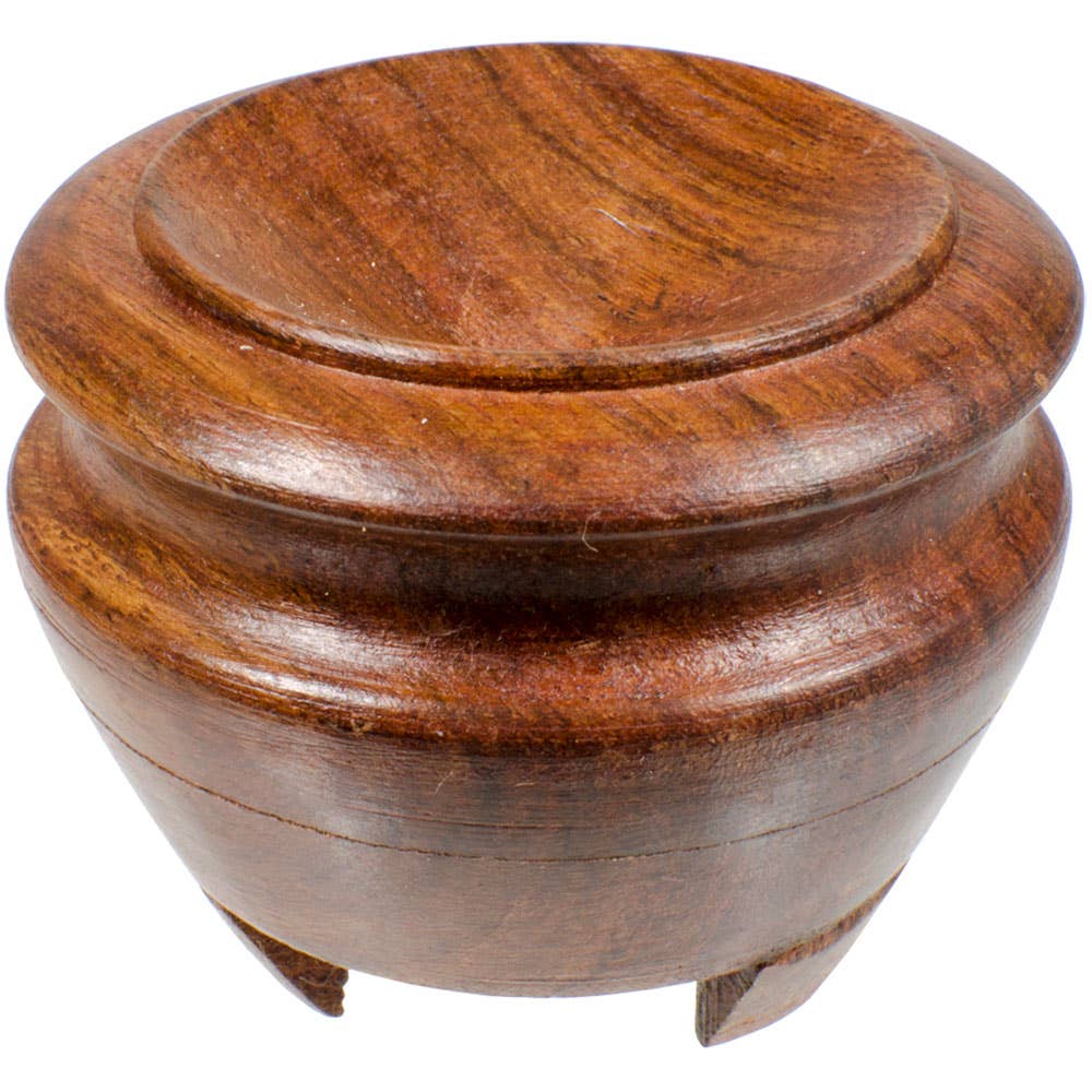 Wood Crystal Ball Stand