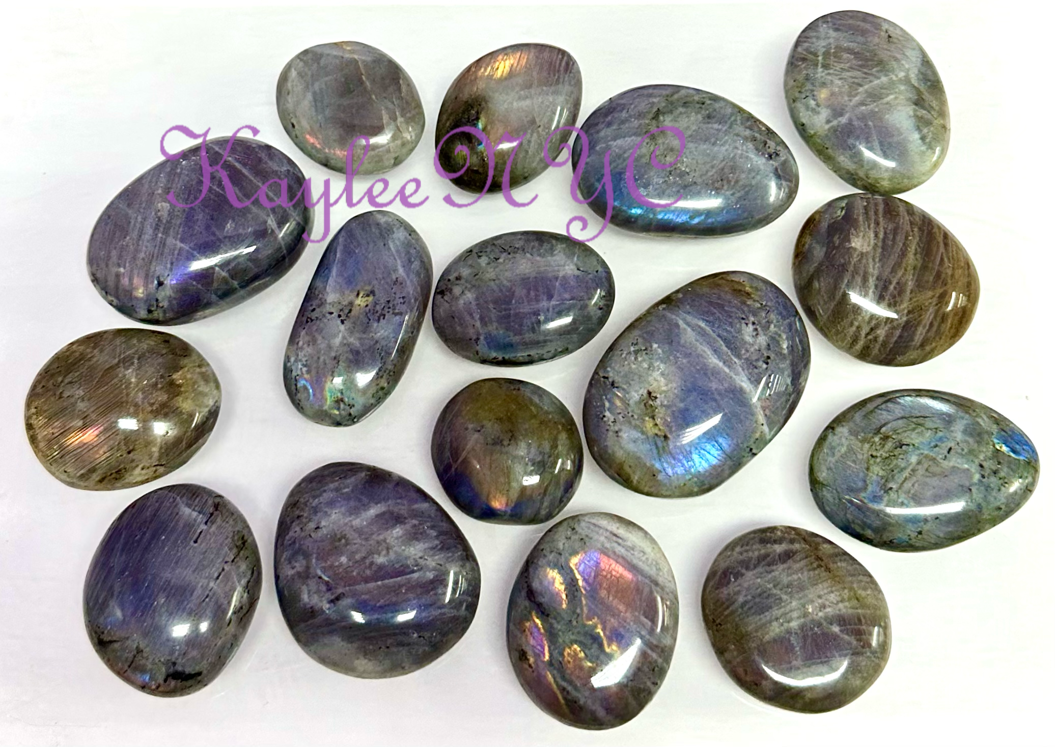 Sunset Labradorite Palm Stone