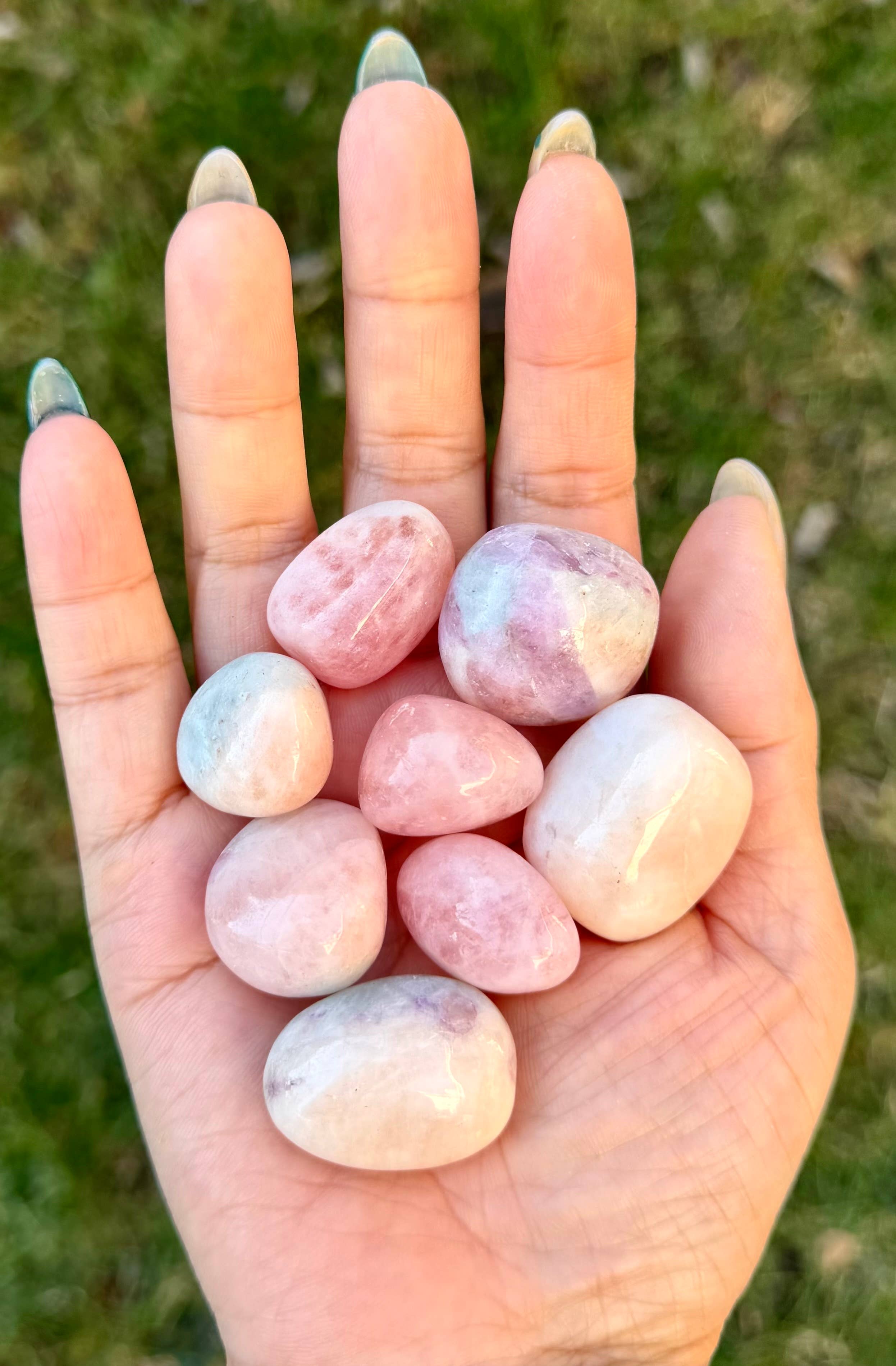 Pink Morganite Tumbled Stone