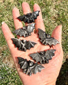 Silver Sheen Obsidian Bat