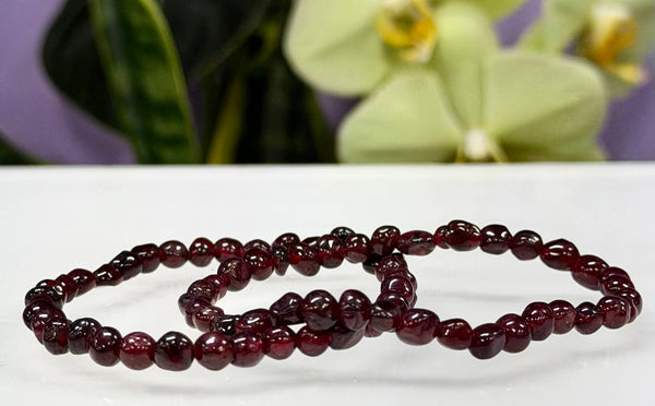 5mm Garnet Tumble Bracelet