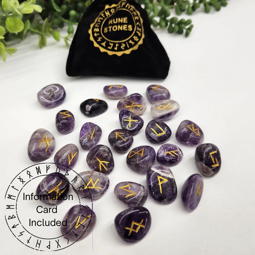 Chevron Amethyst Rune Set