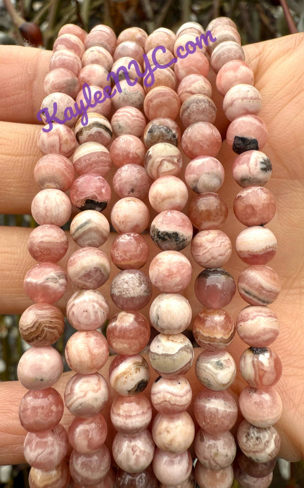 Rhodochrosite 5.5mm Bracelet