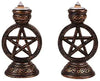 Pentacle Candle/Incense Holder Pair