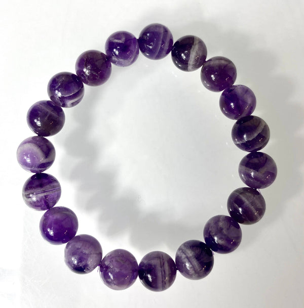 Chevron Amethyst Bracelet