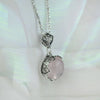 Rose Quartz & Sterling Silver Necklace