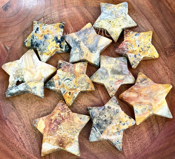 Crazy Lace Agate Crystal Star