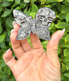 Silver Sheen Obsidian Butterfly Carvings