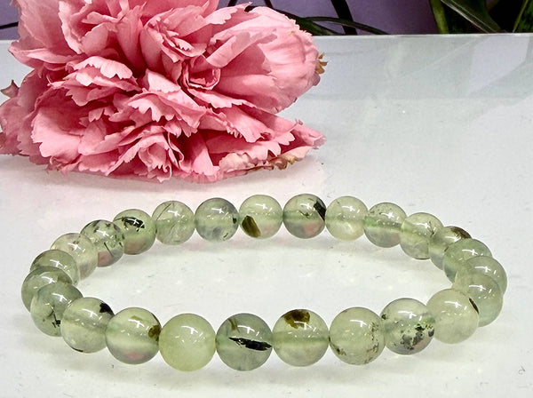 8mm Prehnite Bracelet