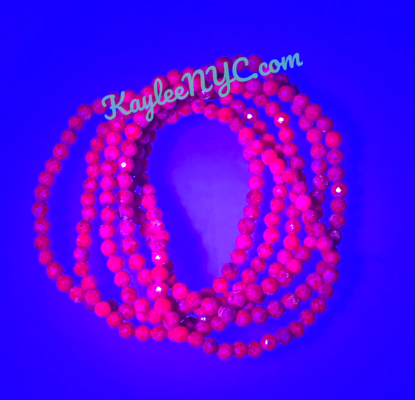 Ruby Faceted 4mm Bracelet