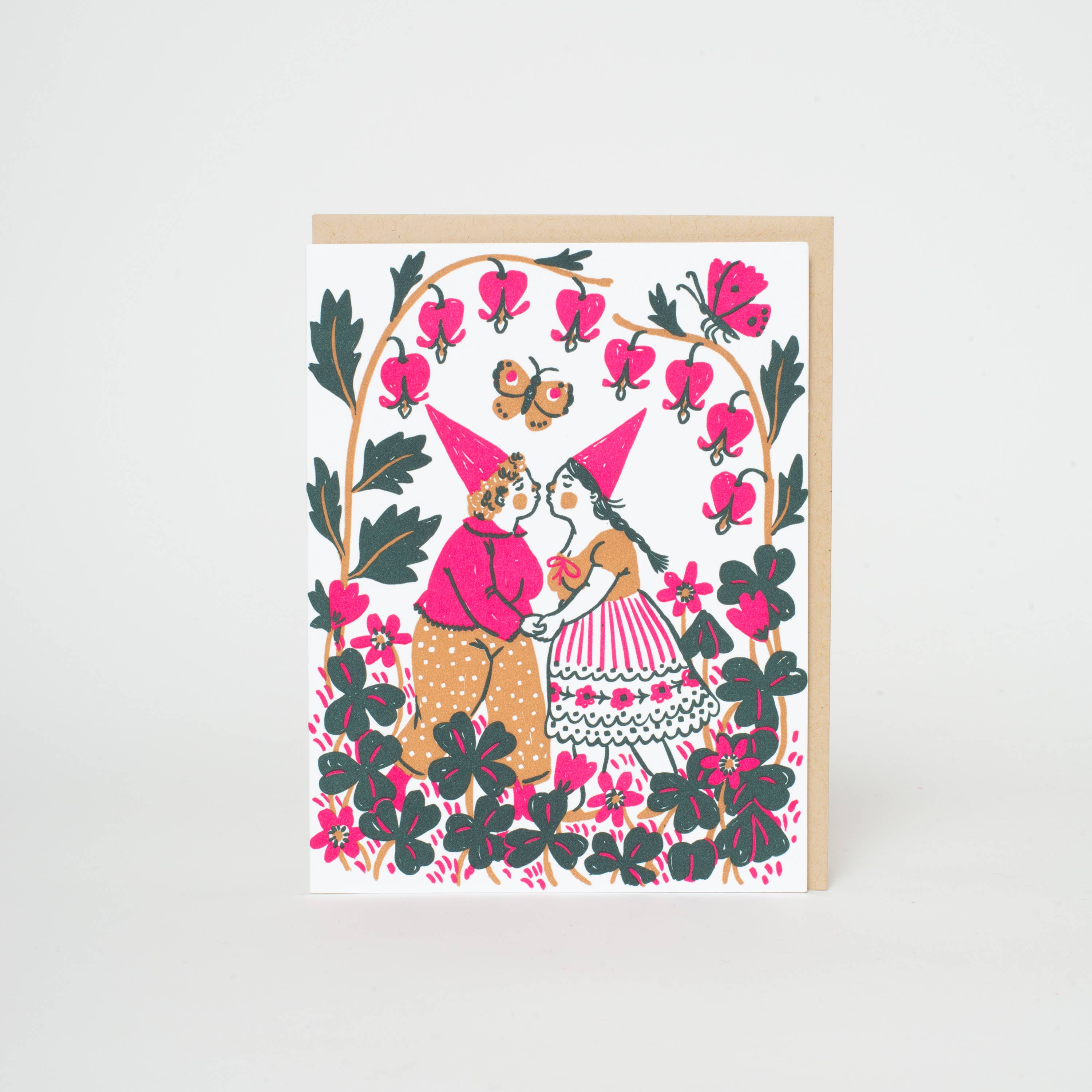 Kisssing Gnomes Card