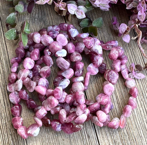 Pink Tourmaline Tumble Bracelet