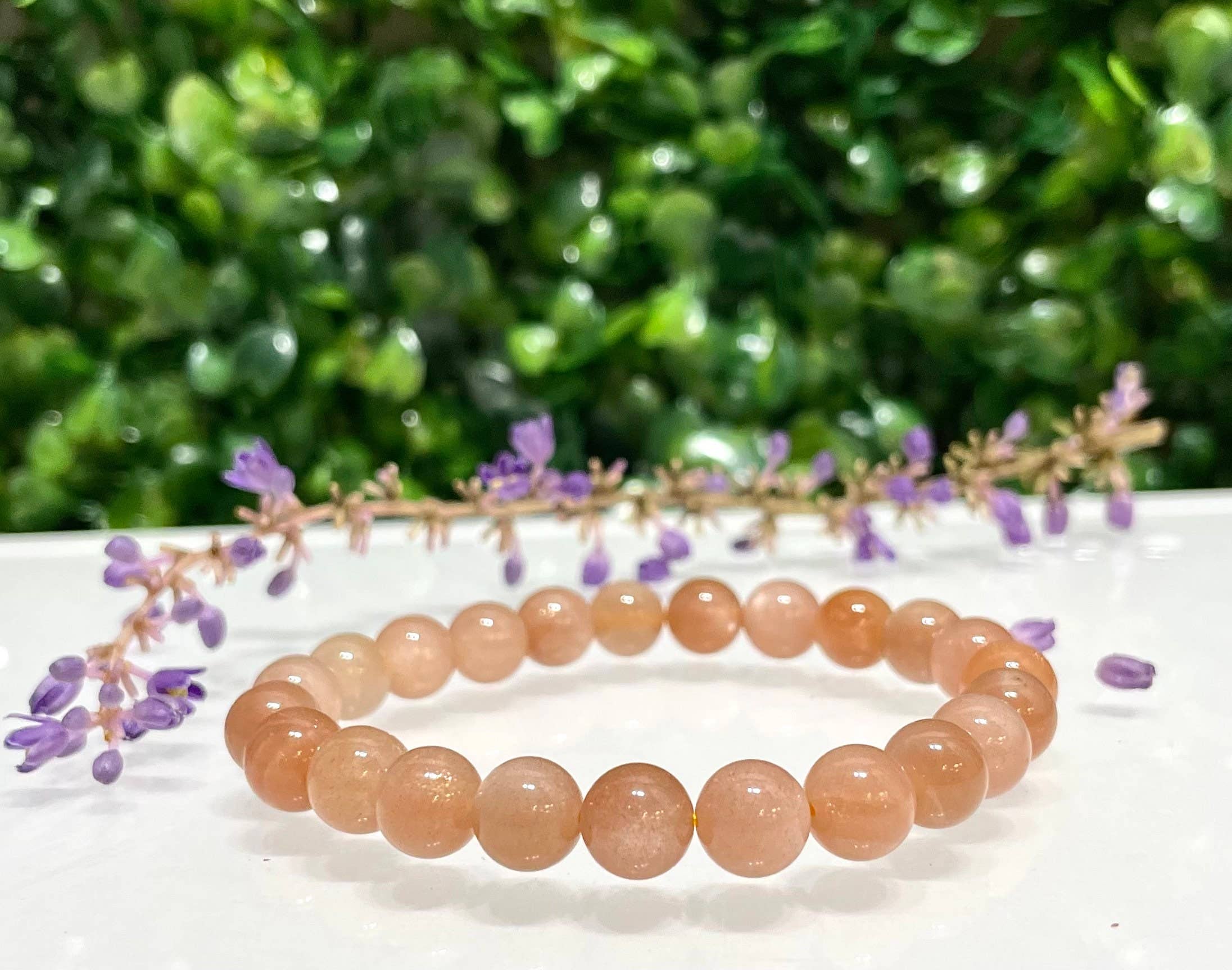 8mm Peach Moonstone
