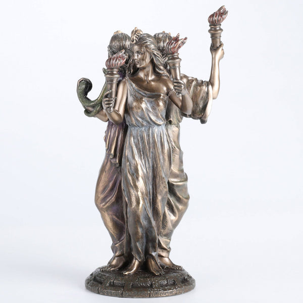 Bronze Hecate Triple Goddess