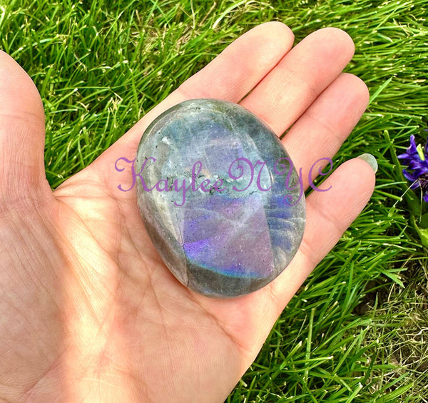 Sunset Labradorite Palm Stone