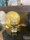 Crystal Cat Carving