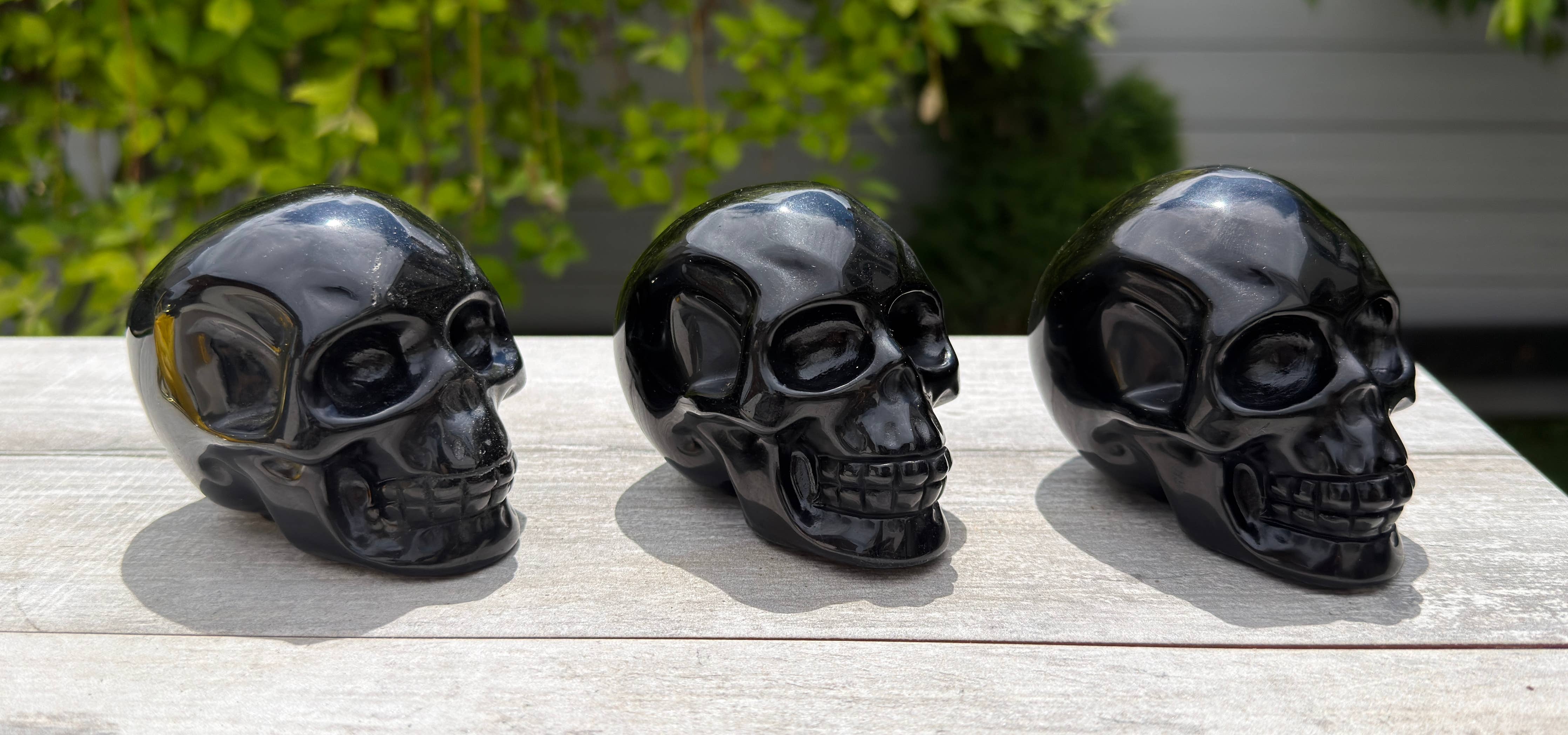 Black Obsidian Skull