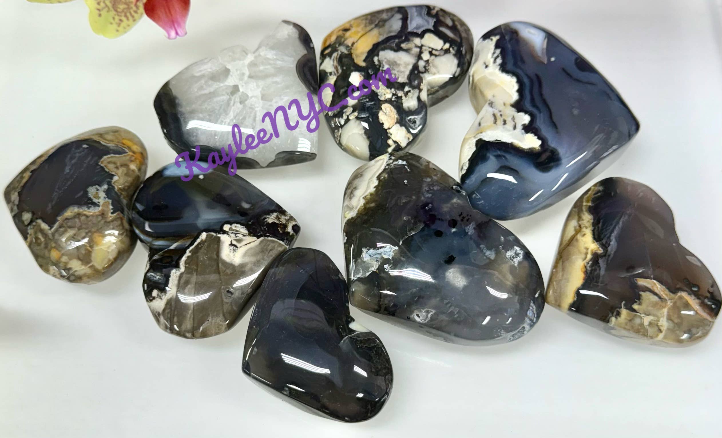 Volcano Agate Heart