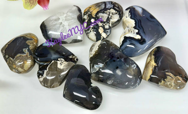 Volcano Agate Heart