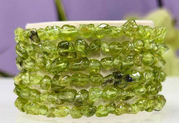 5mm Peridot Tumble Bracelet