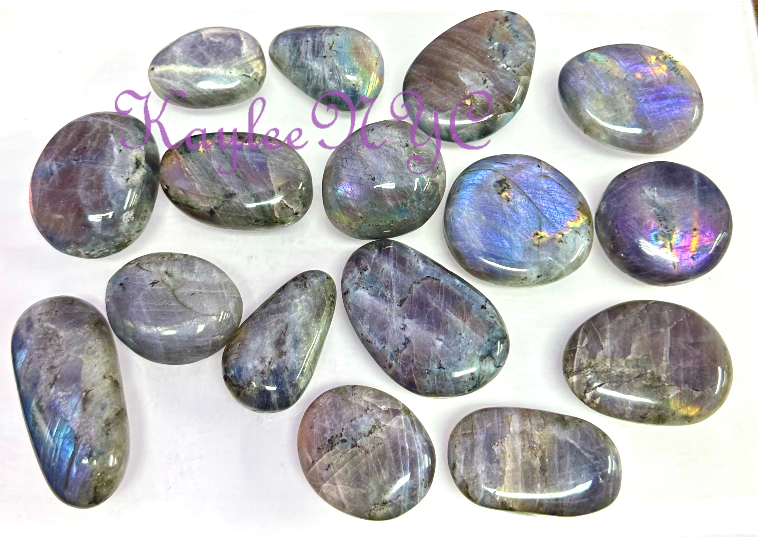 Sunset Labradorite Palm Stone