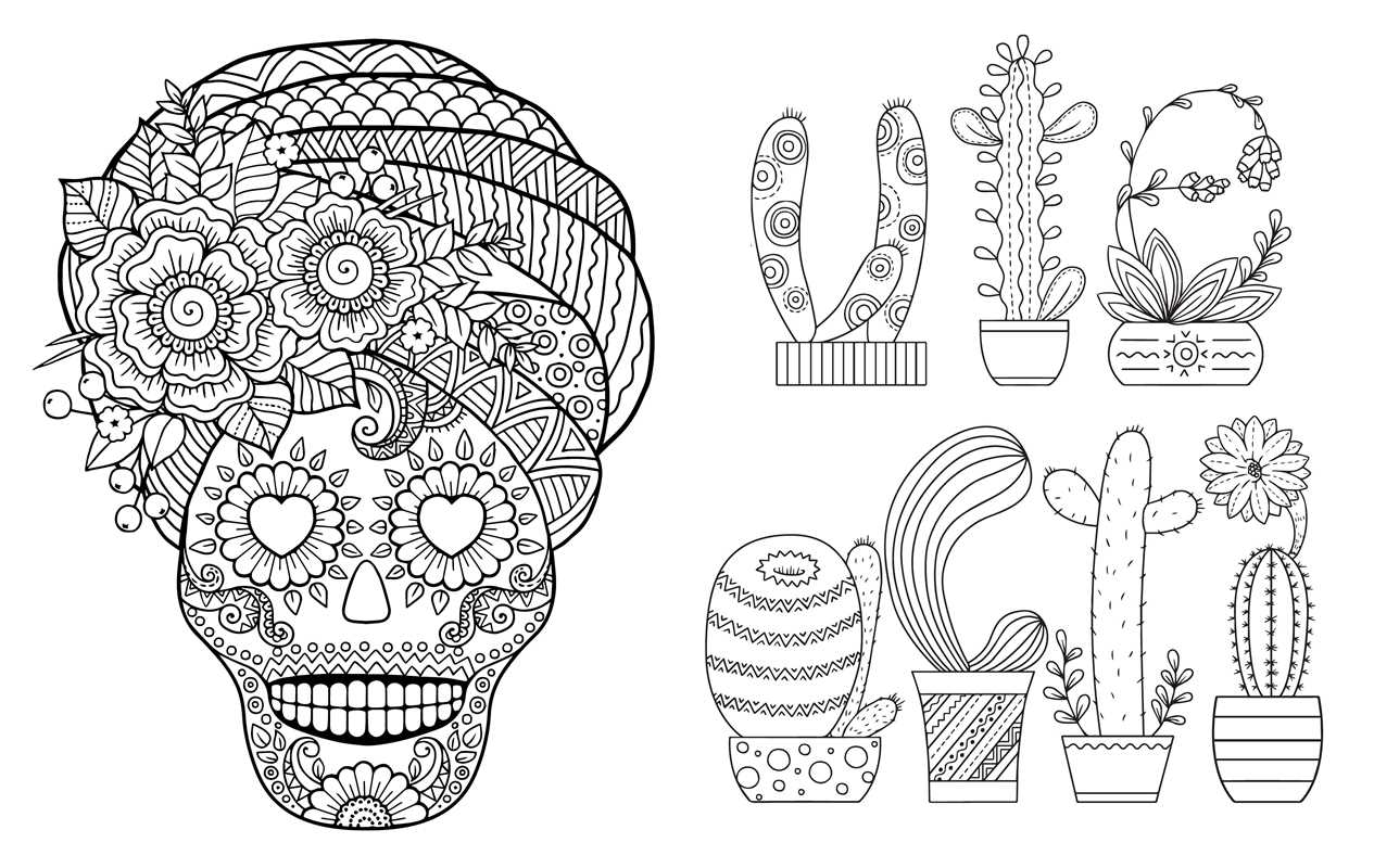 Day of the Dead: Coloring Book by