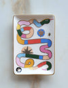 Rainbow Snake Porcelain Dish
