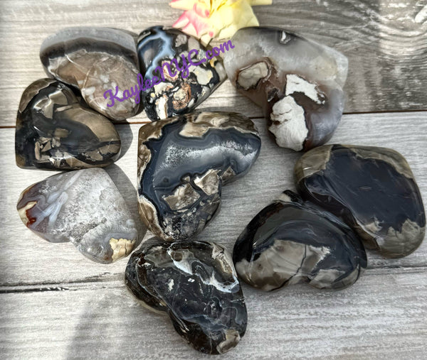 Volcano Agate Heart