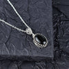 Black Onyx & Sterling Silver Heart Necklace