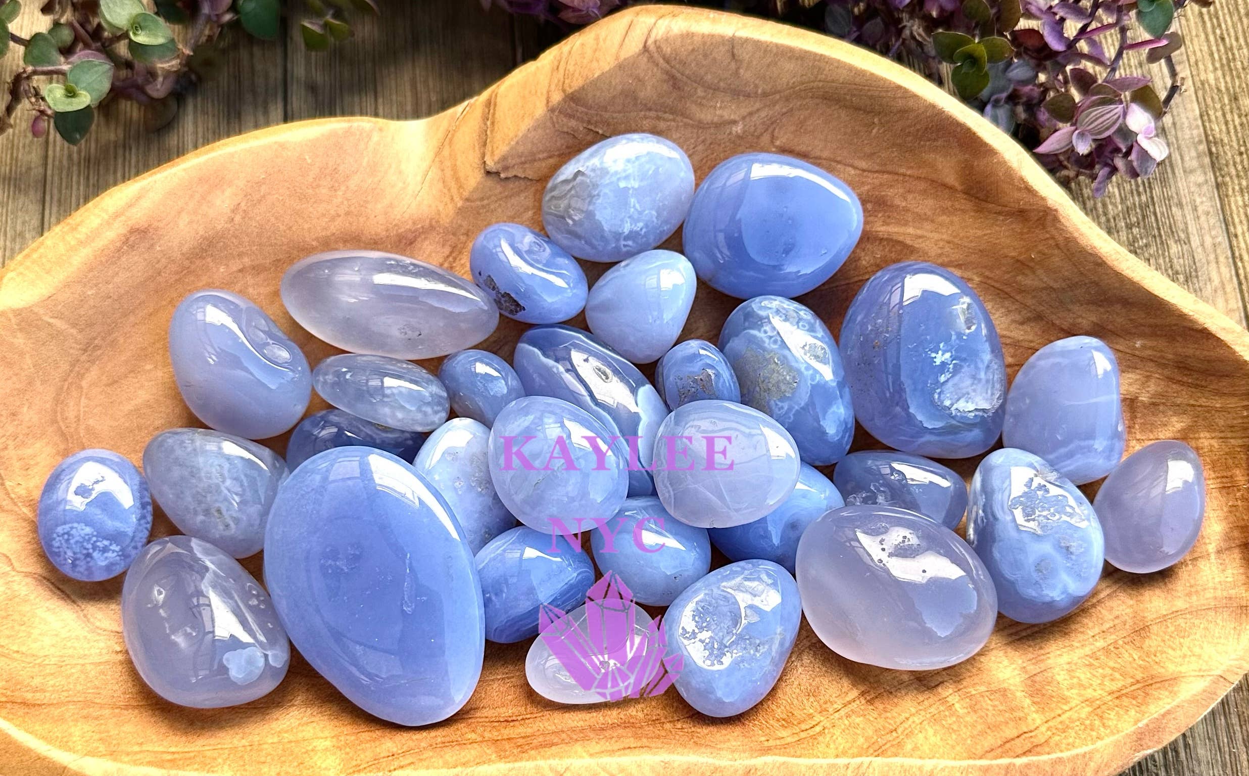 Blue Chalcedony Tumble