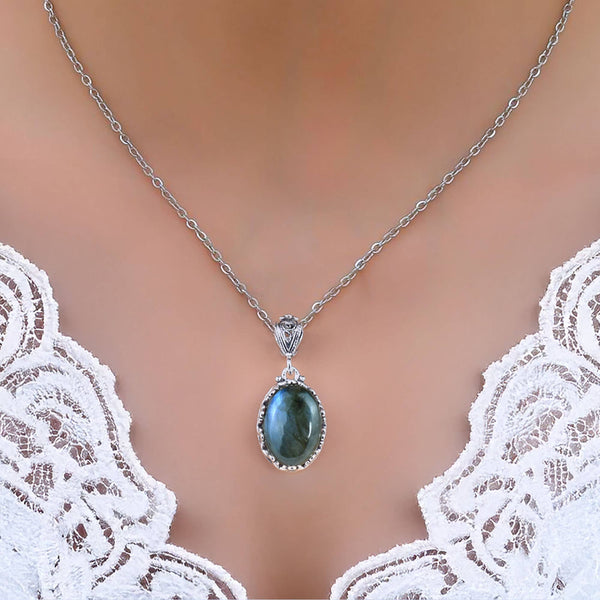 Labradorite & Sterling Silver Necklace