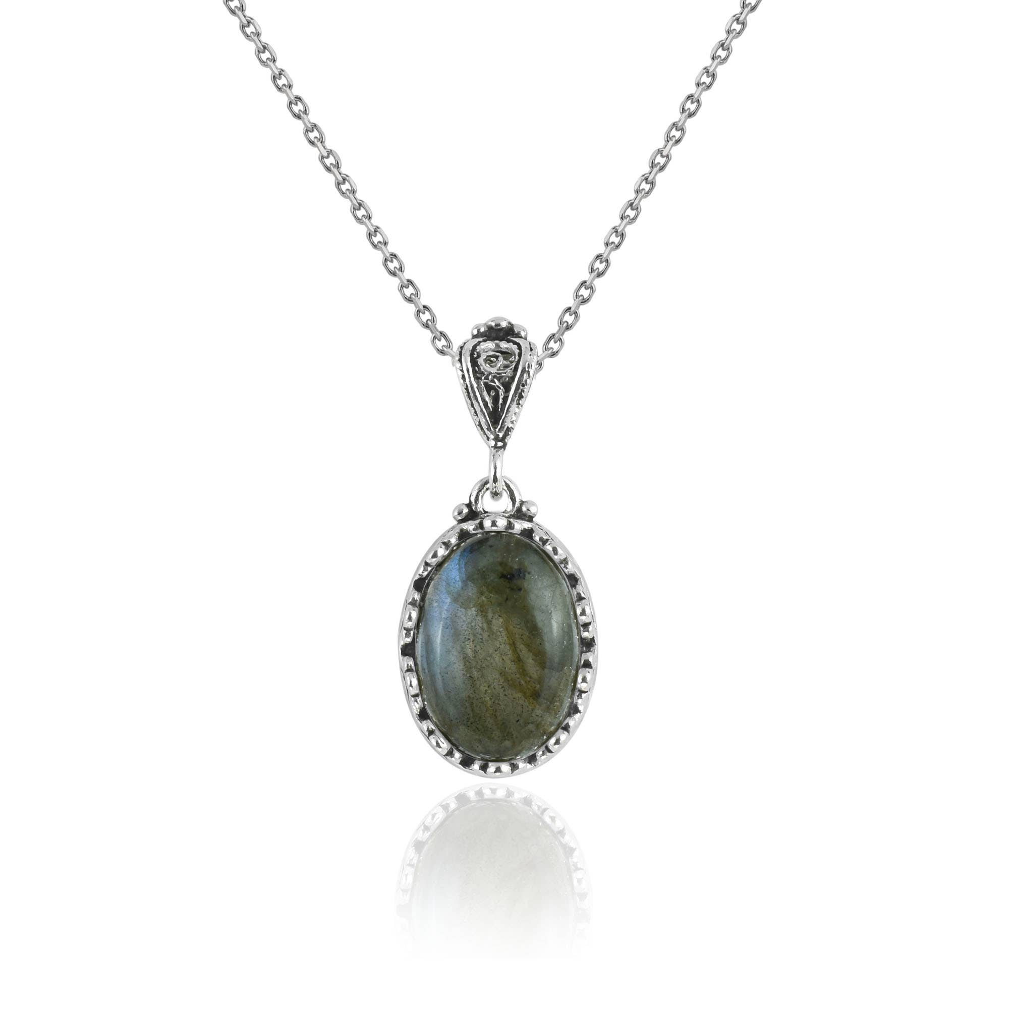 Labradorite & Sterling Silver Necklace
