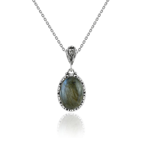 Labradorite & Sterling Silver Necklace